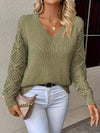 Wendy™ - Stylish Long Sleeved V-Neck Sweater