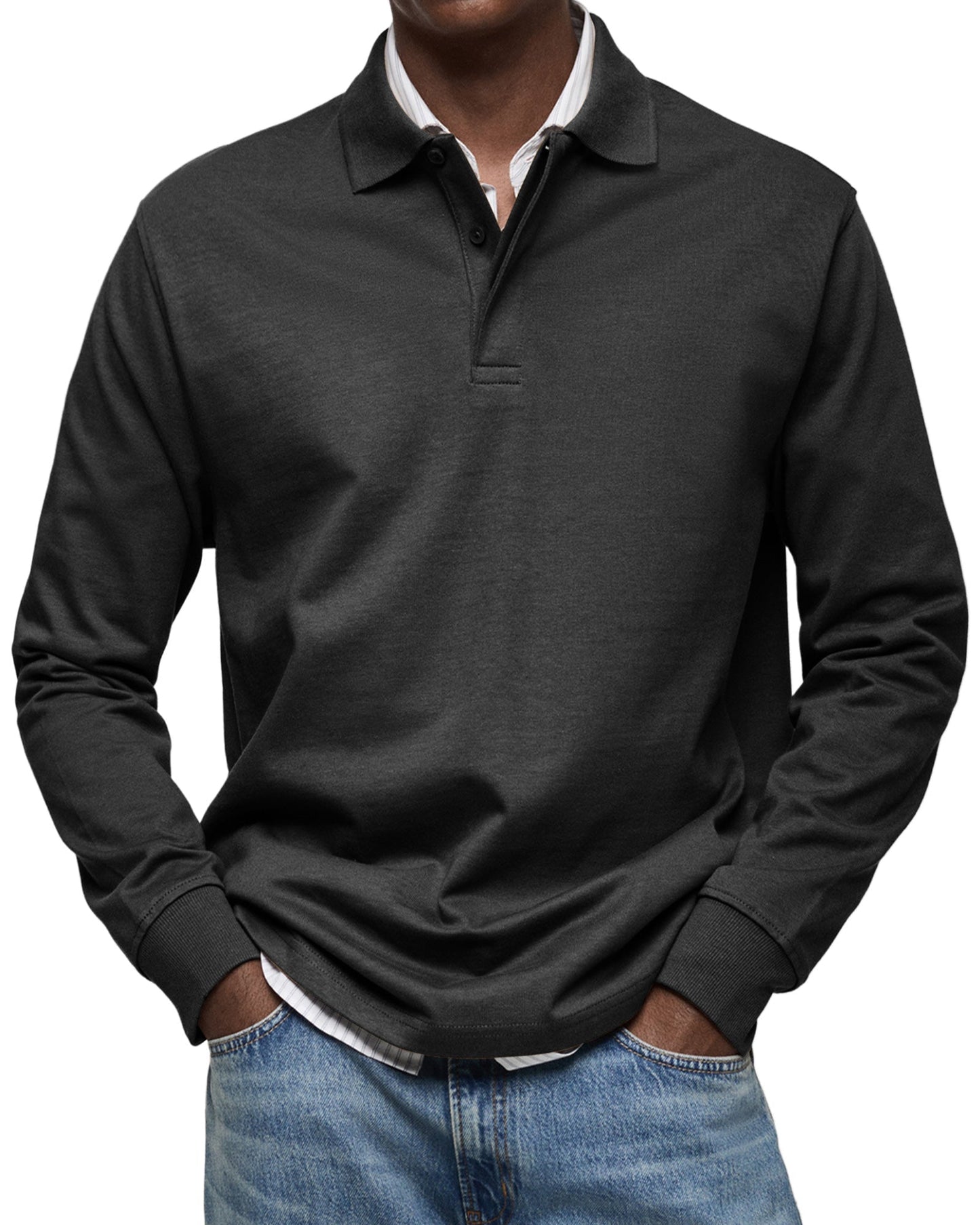 Alex™ - Long Sleeve Casual Polo