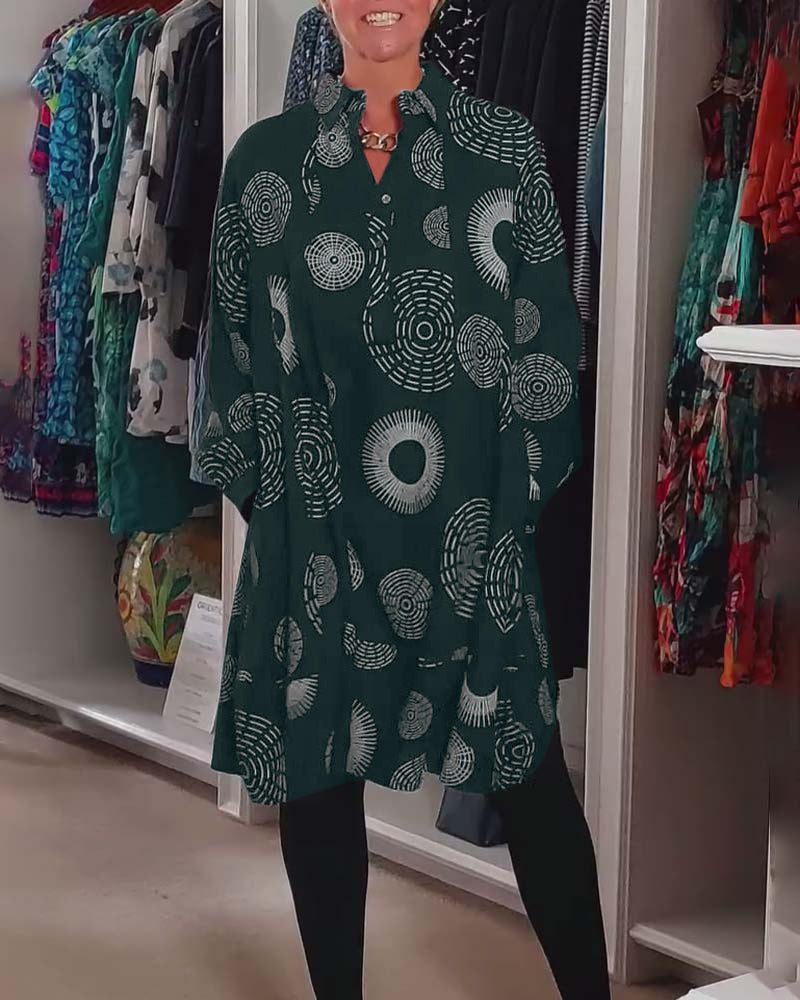 Marlene | Women's Casual Geometric Print Dress