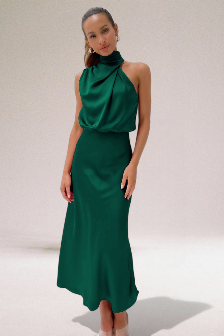 Flavia | Sophisticated Halter Dress