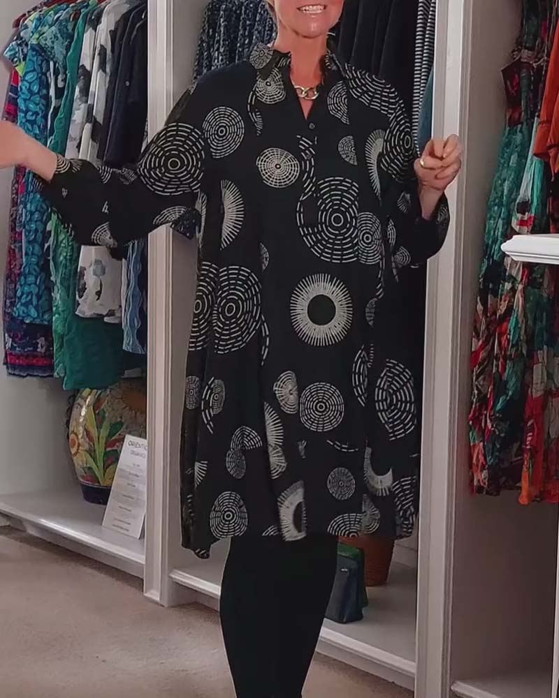Marlene | Women's Casual Geometric Print Dress