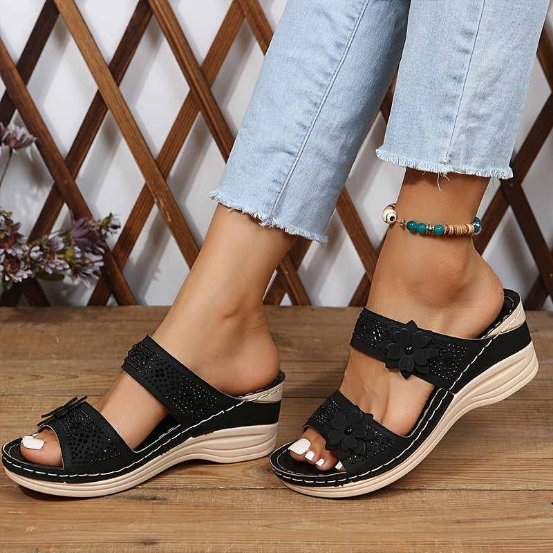 Delor | Women's Floral High Heeled Sandals