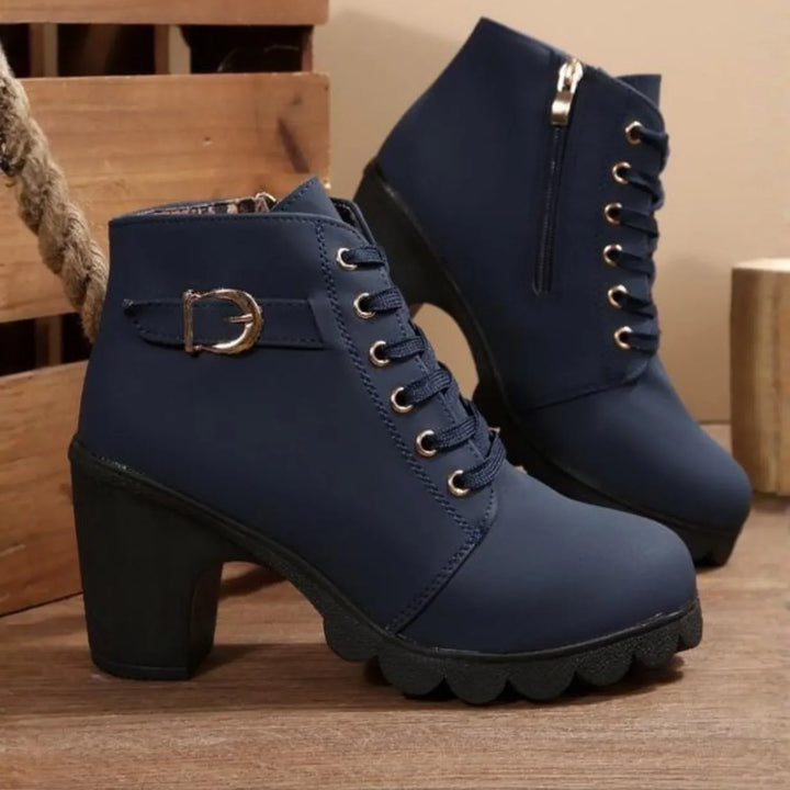 Mina | Women's Stylish Lace-Up Ankle Boots