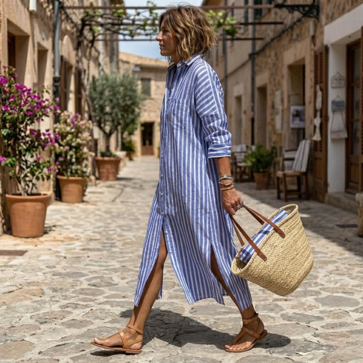 Nichole™ Chic Striped Summer Dress