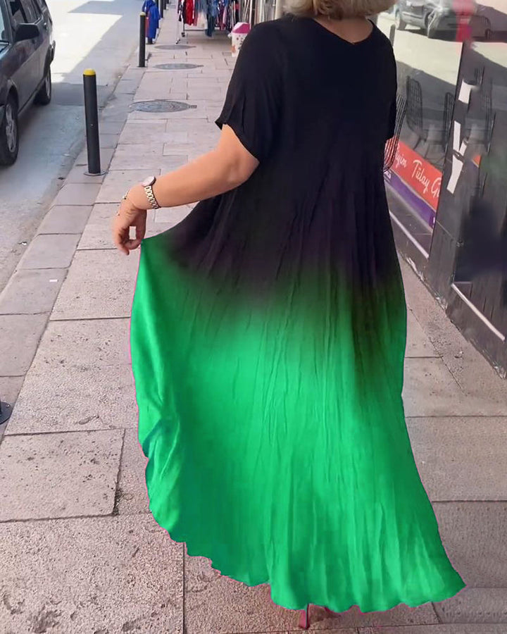 Joan | Women's Relaxed Summer Gradient Flowy Maxi Dress