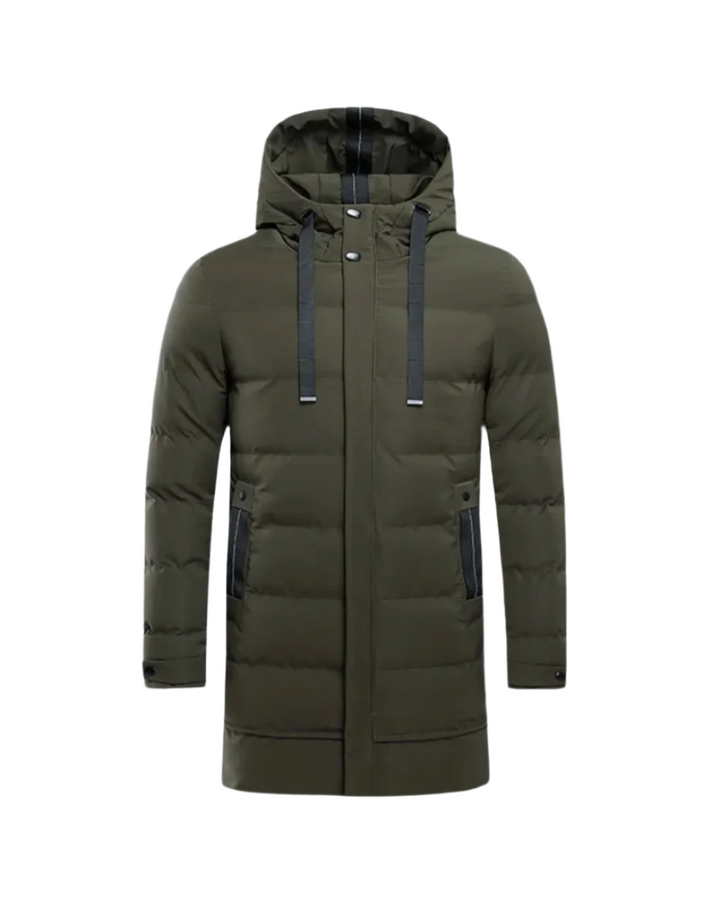 Gianluca | Men's Tailored Long Winter Jacket with Buttons