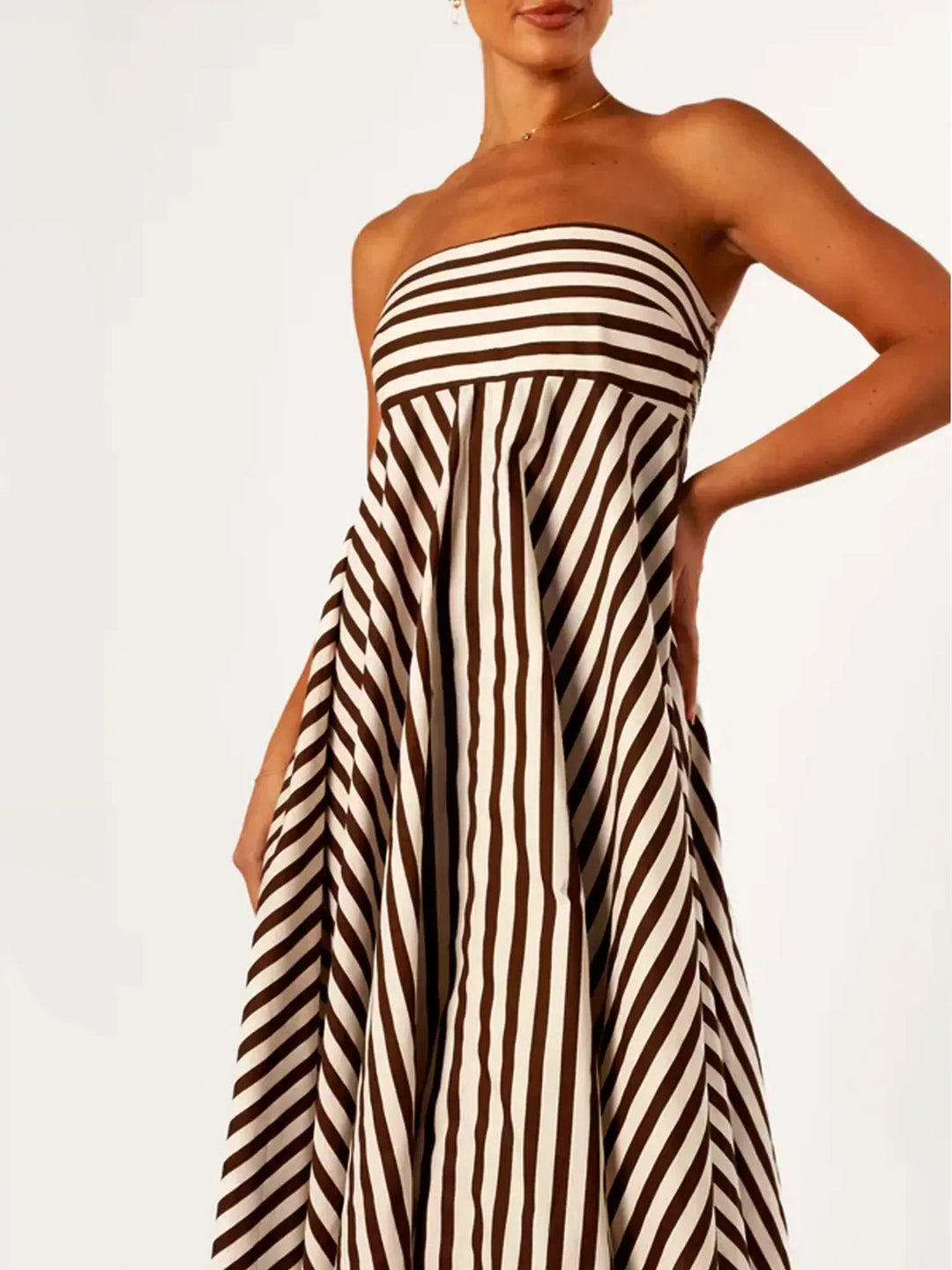 Damaris | Women's Comfortable Stylish Ruched Maxi Dress with Zipper