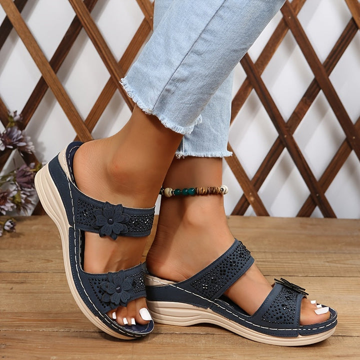Delor | Women's Floral High Heeled Sandals