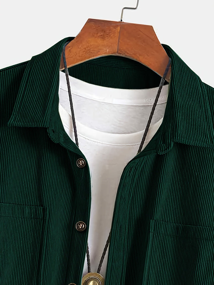 Bryce | Men's Long Sleeve Overshirt with Pockets and Buttons