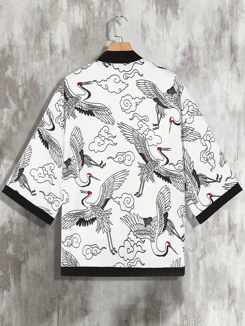 Aki | Men's 3/4 Sleeve Lightweight Kimono Cardigan