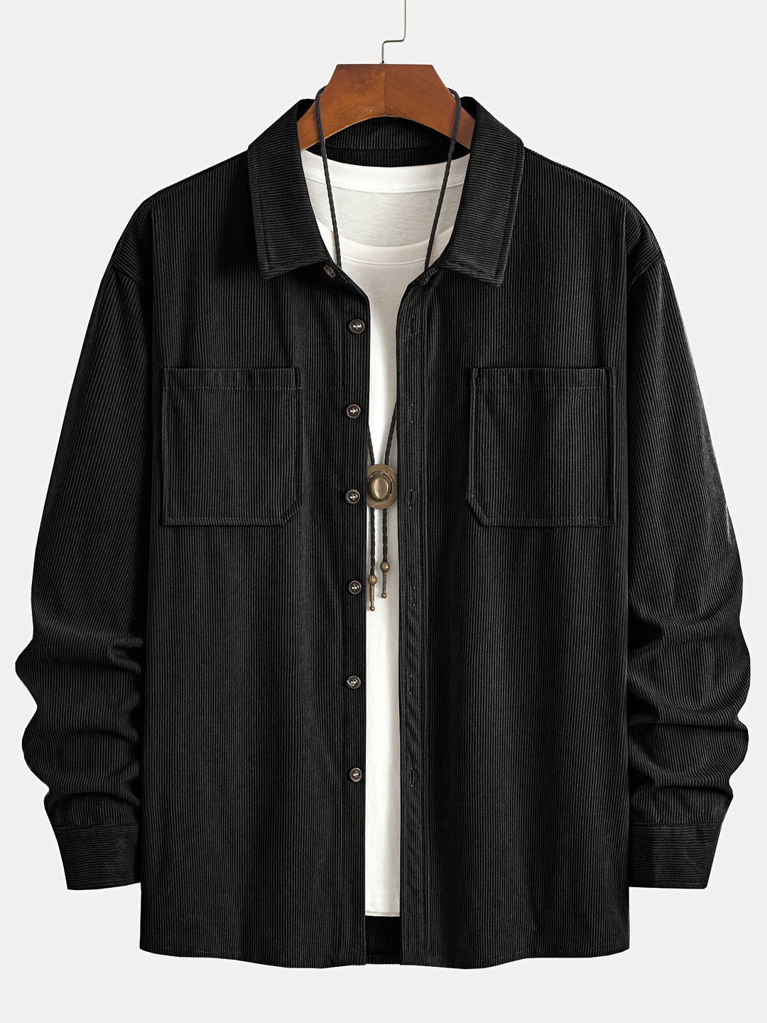 Bryce | Men's Long Sleeve Overshirt with Pockets and Buttons