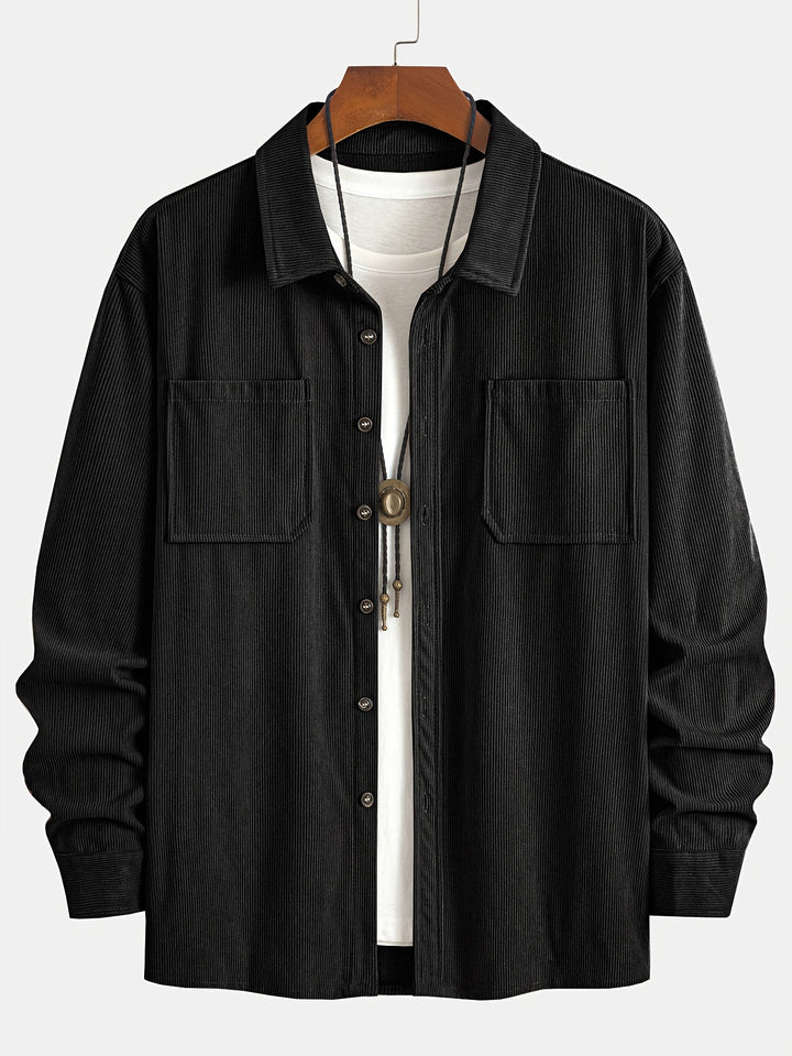 Bryce | Men's Long Sleeve Overshirt with Pockets and Buttons