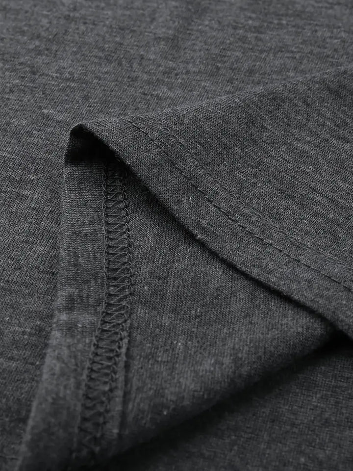 Faye | Relaxed Casual Longline Crew Neck T-Shirt