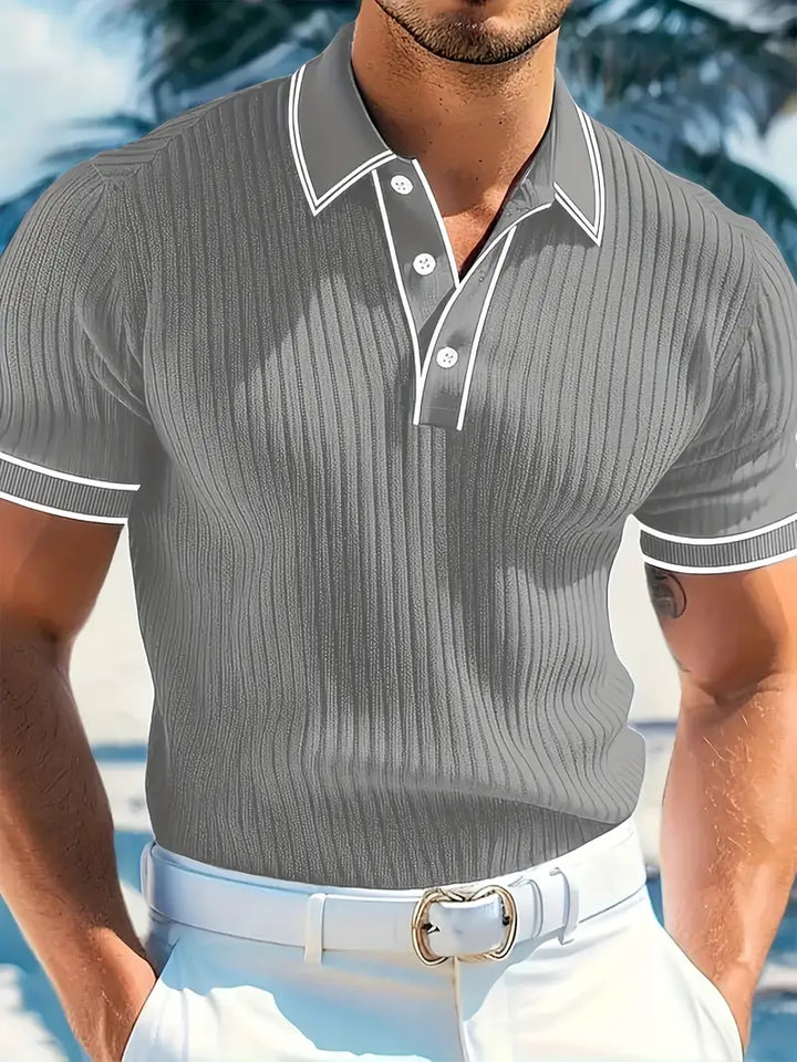 Emilio | Men's Tailored Custom Polo with Buttons