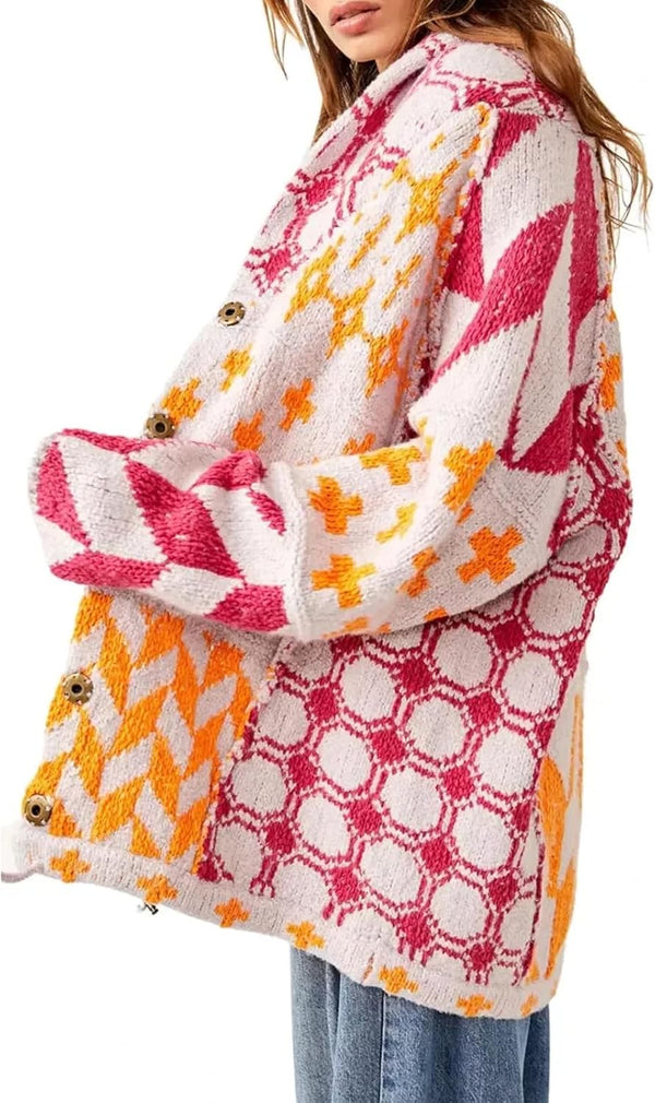 Portia™ - Vintage Oversized Cardigan