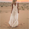 Noa - Bohemian Elegance V-Neck Polka Dot Maxi Dress