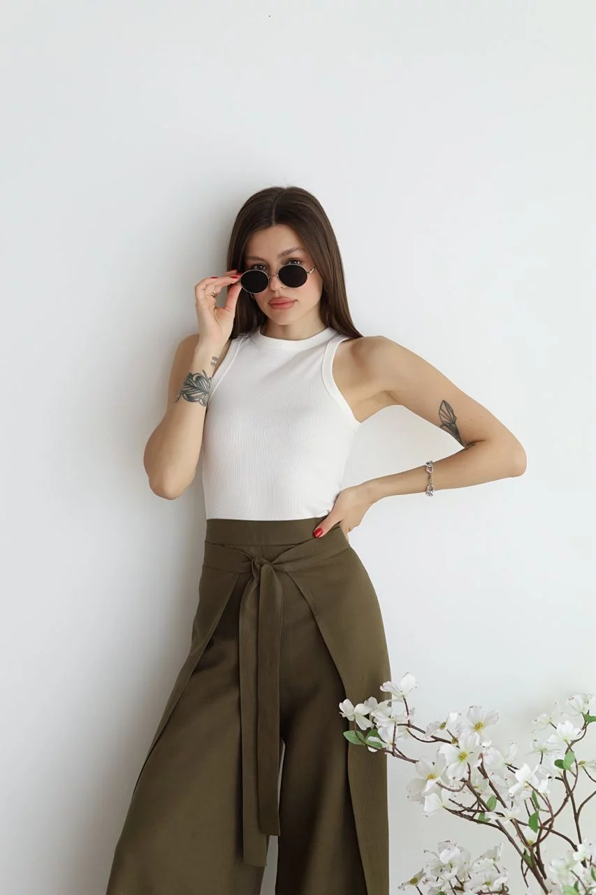 Marika™ - Wide Linen Trousers