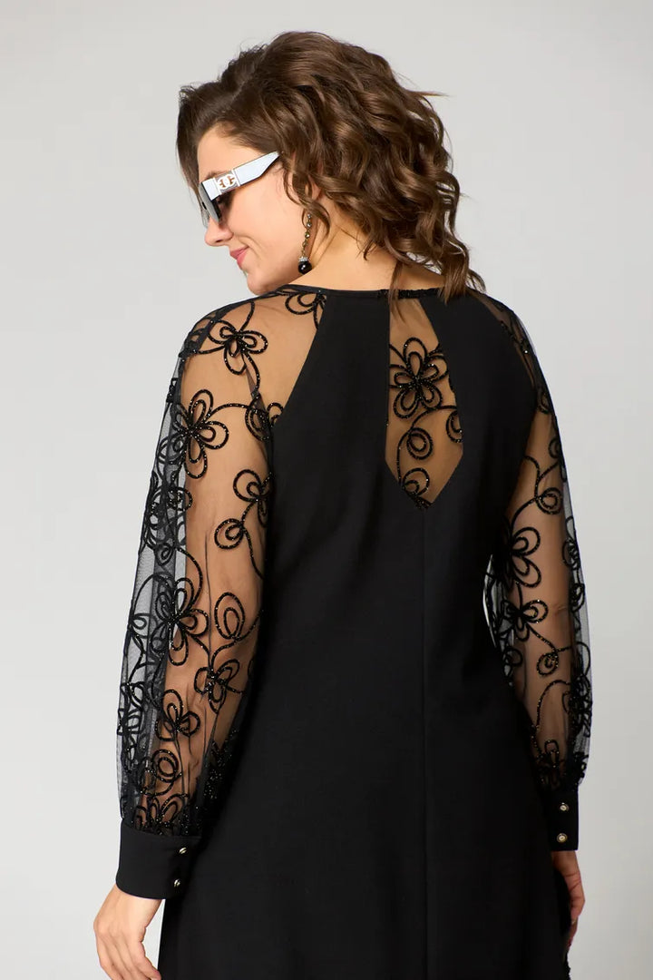 Elara | Women's Midi Sleeve Dress