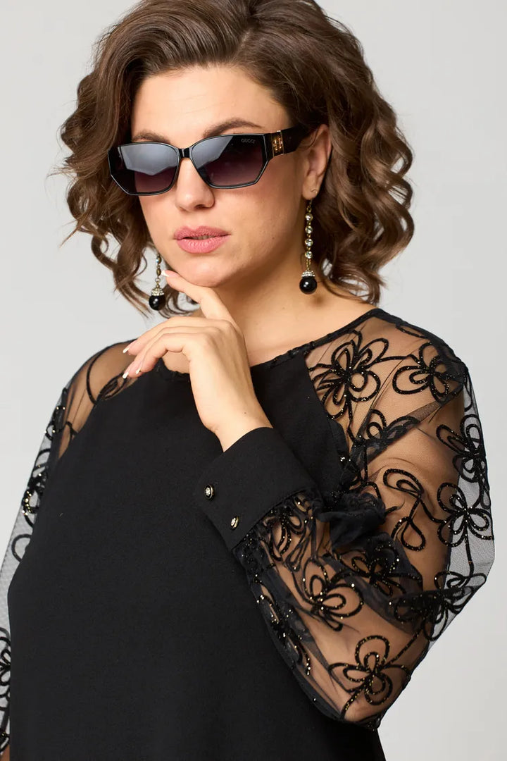 Elara | Women's Midi Sleeve Dress