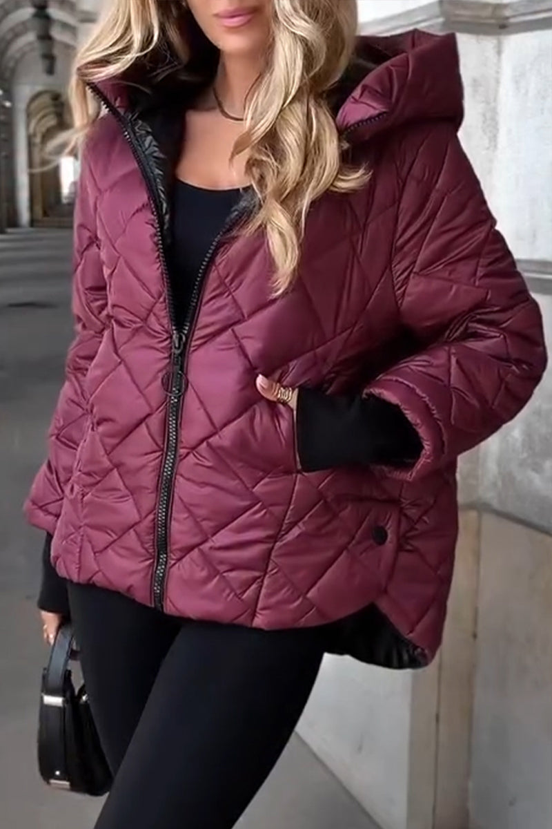 Karin | Relaxed Elegant Women's Hooded Jacket with Pockets