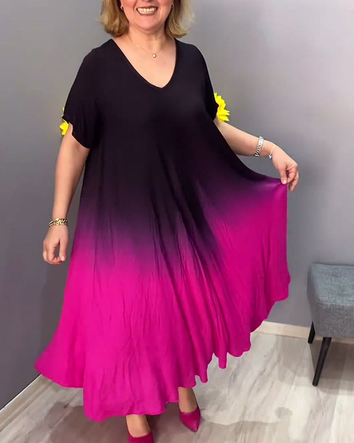 Joan | Women's Relaxed Summer Gradient Flowy Maxi Dress