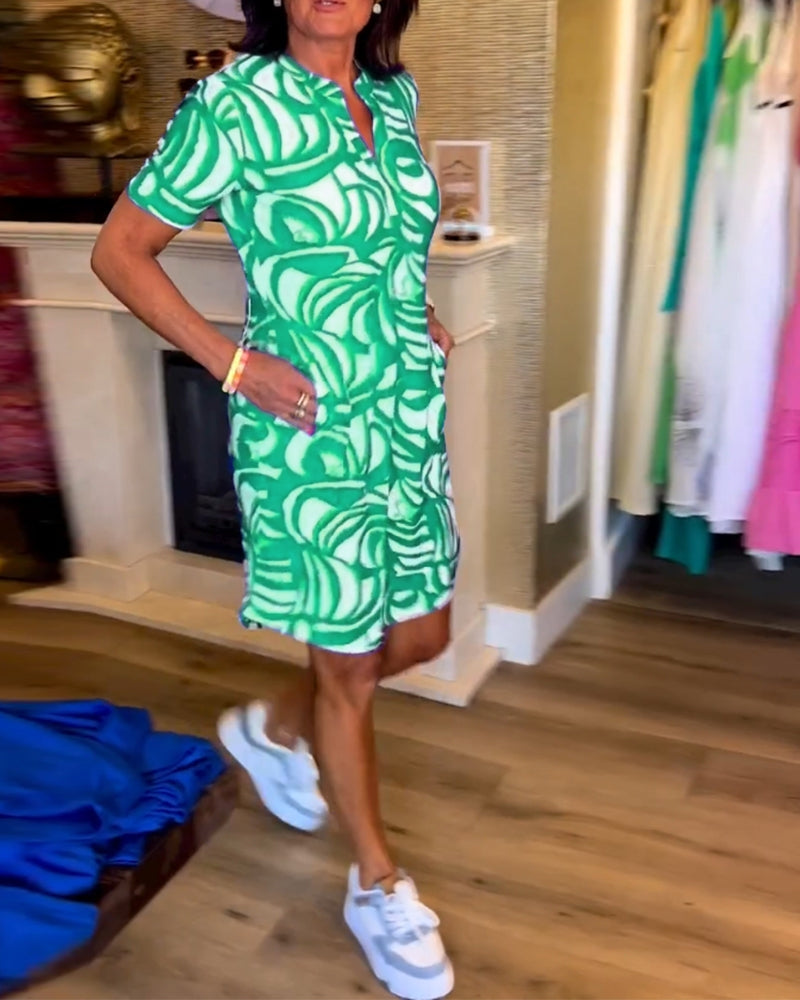 Nerea™ - Elegant Printed Dress