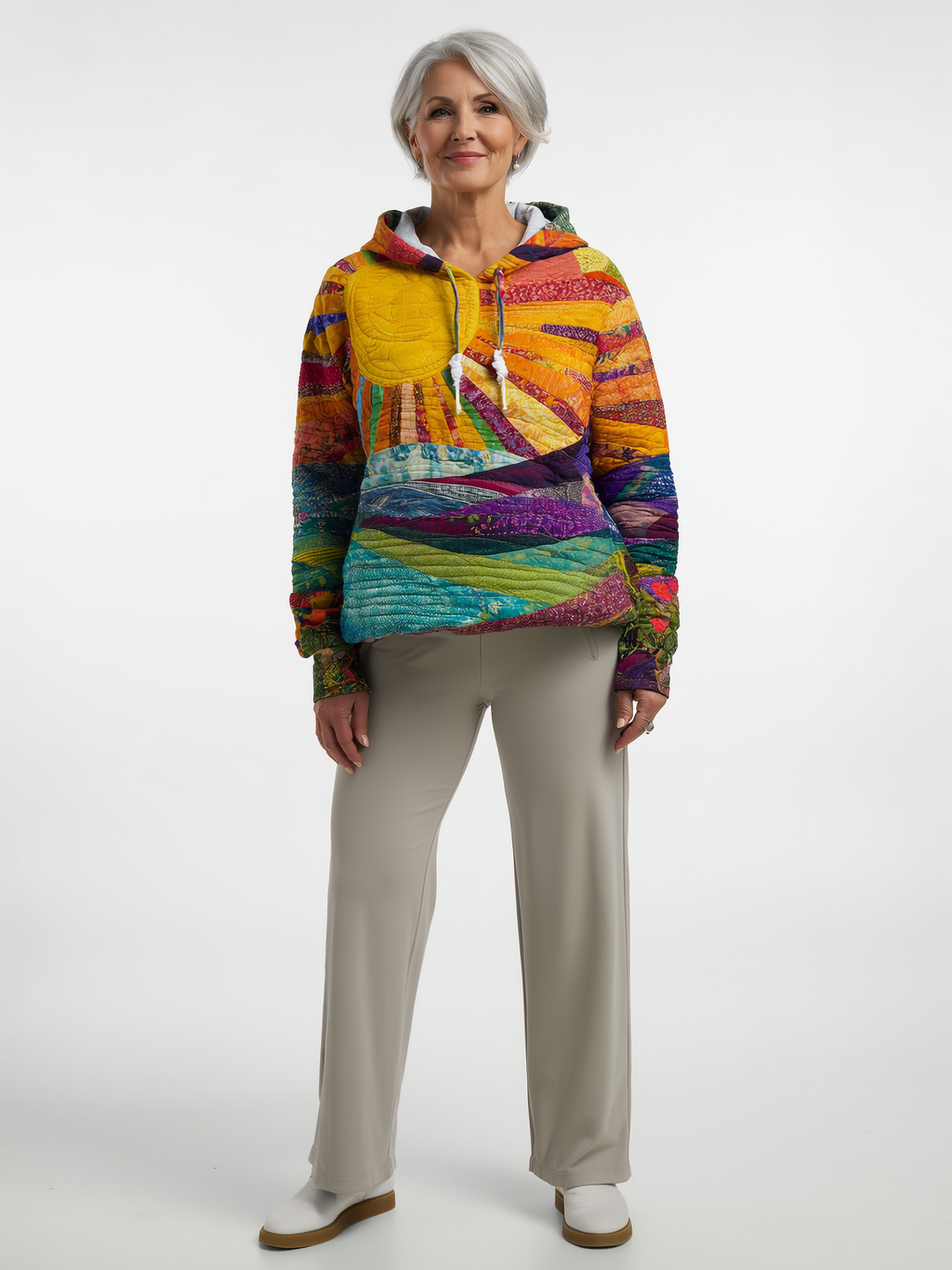 Ember | Women's Relaxed Colorful Sunrise Hoodie