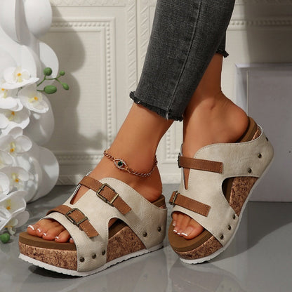 Dahlia™ - Fashionable Wedge Platform Sandals