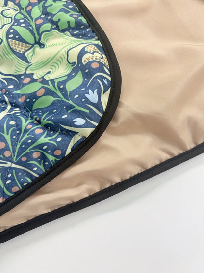 Women's Vintage Botanical Print Quilted Jacket