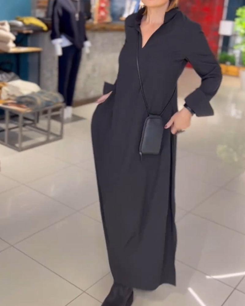 Evie | Women's Retro Vibe Loose Fit Maxi Dress