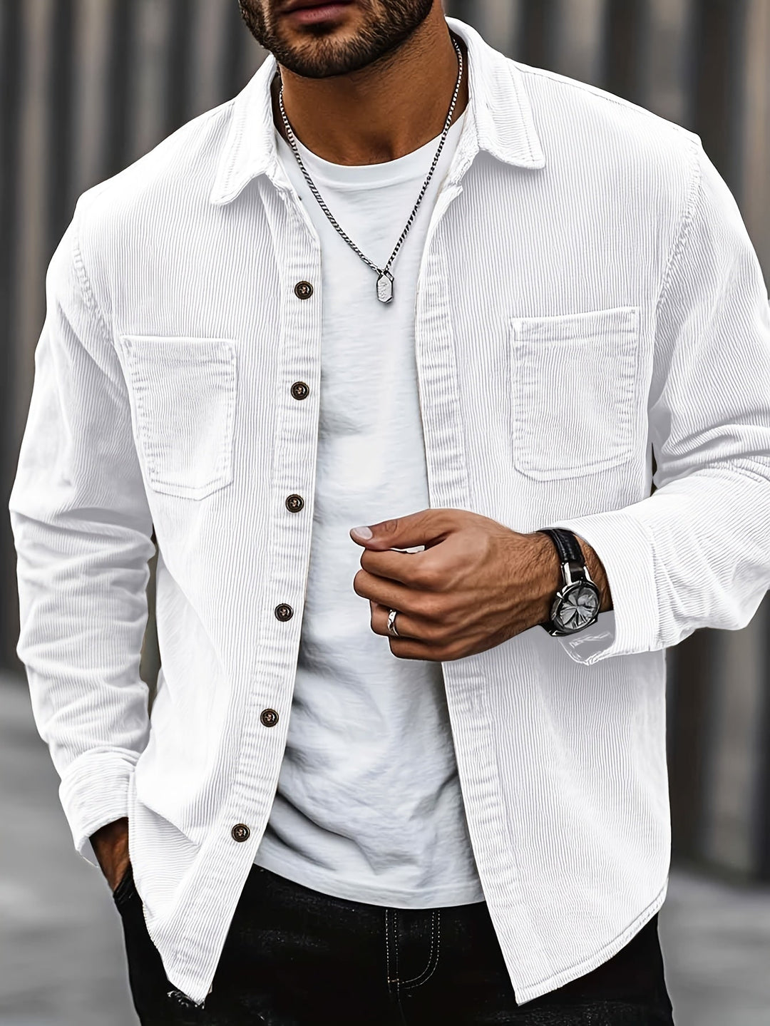 Johan | Men's Shirt Jacket with Pockets