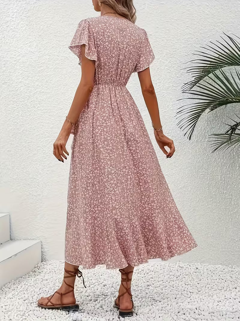 Elara | Flowing, Body-Hugging Wrap Dress