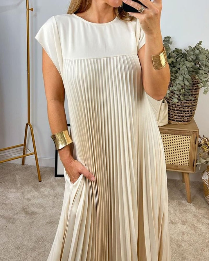 Jolijn | Women's Sleeveless Round Neck and Comfortable Dress with Pockets
