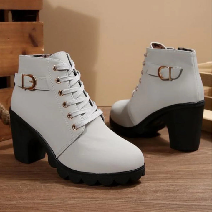 Mina | Women's Stylish Lace-Up Ankle Boots