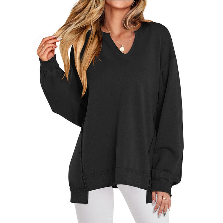 Kathrin | Women's V-Neck Tunic with Long Sleeves