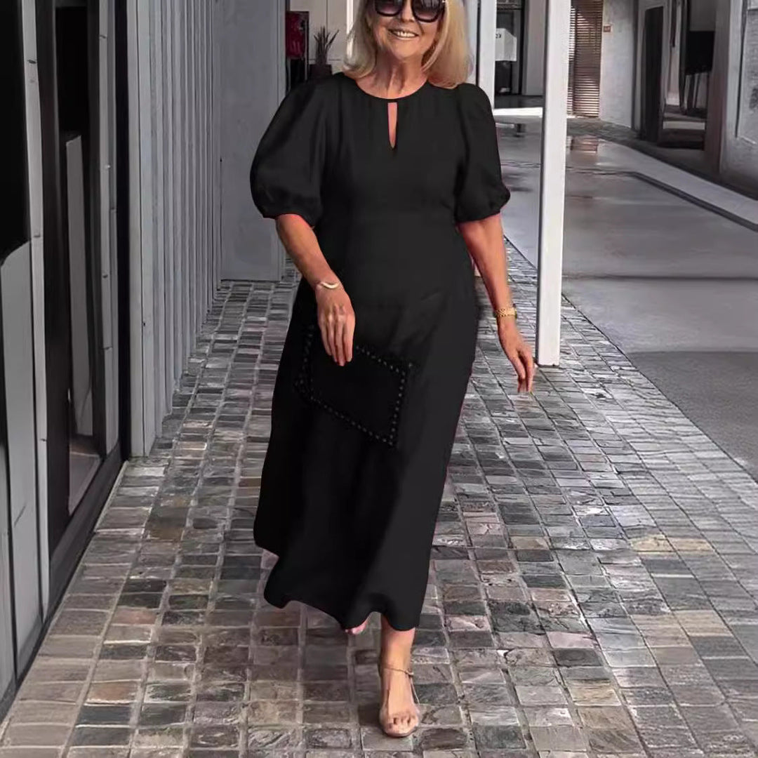 Frankie | Women's Puff Sleeve Mini Chic Bubble Sleeve Loose Dress
