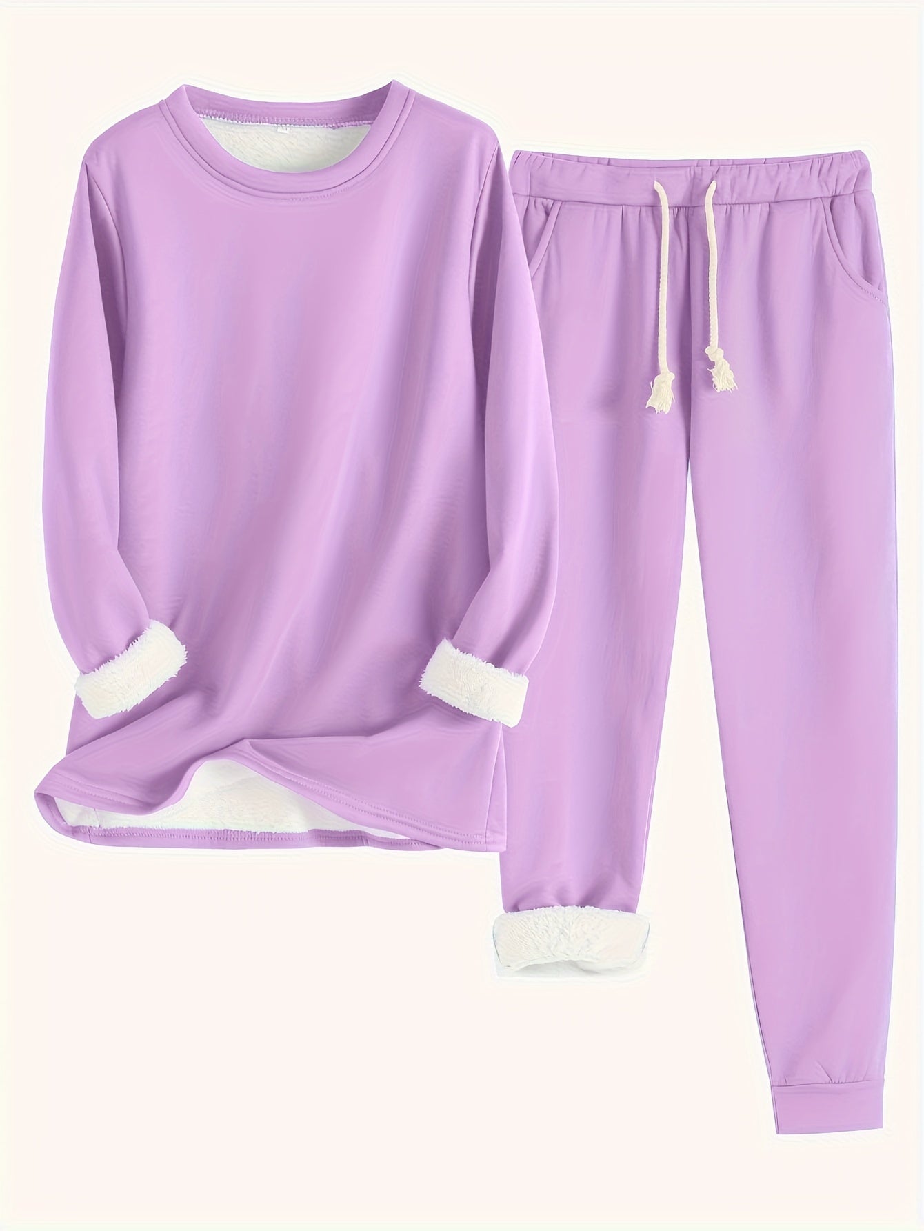 Riley™ - Cozy Fleece-Lined Lounge Set