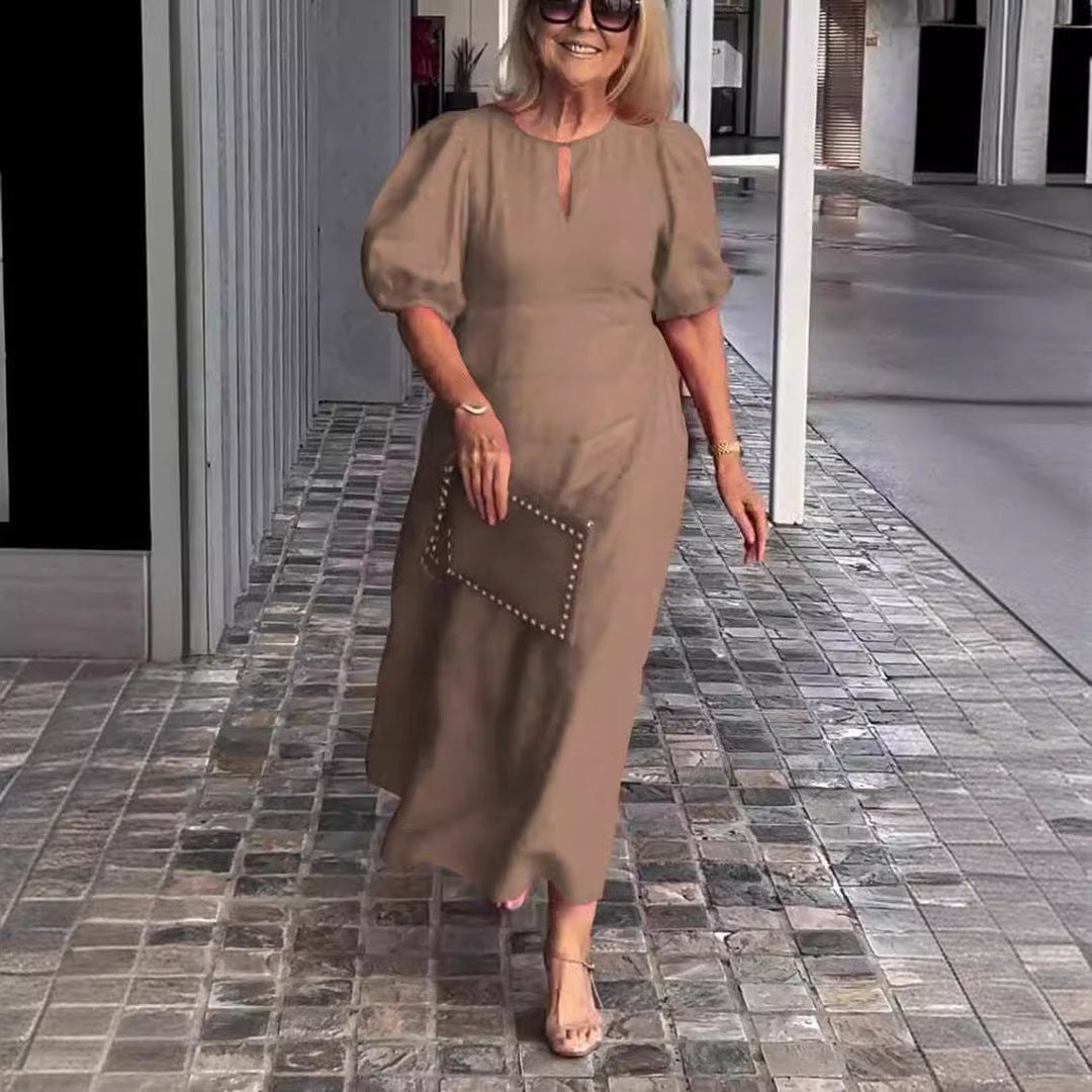 Frankie | Women's Puff Sleeve Mini Chic Bubble Sleeve Loose Dress