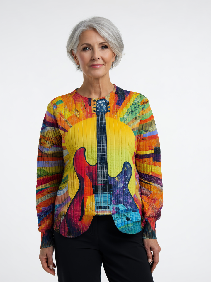 Tatum | Women's Relaxed Colorful Boho Style Sweatshirt