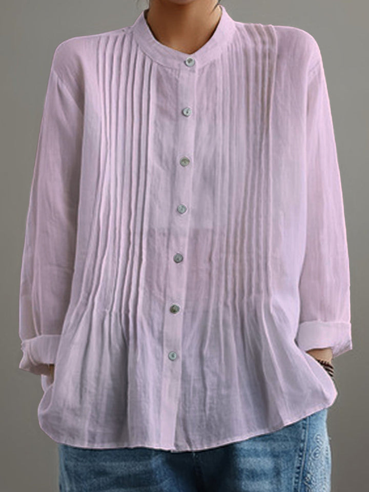 Farah | Relaxed Long Sleeve Casual & Pleated Shirt