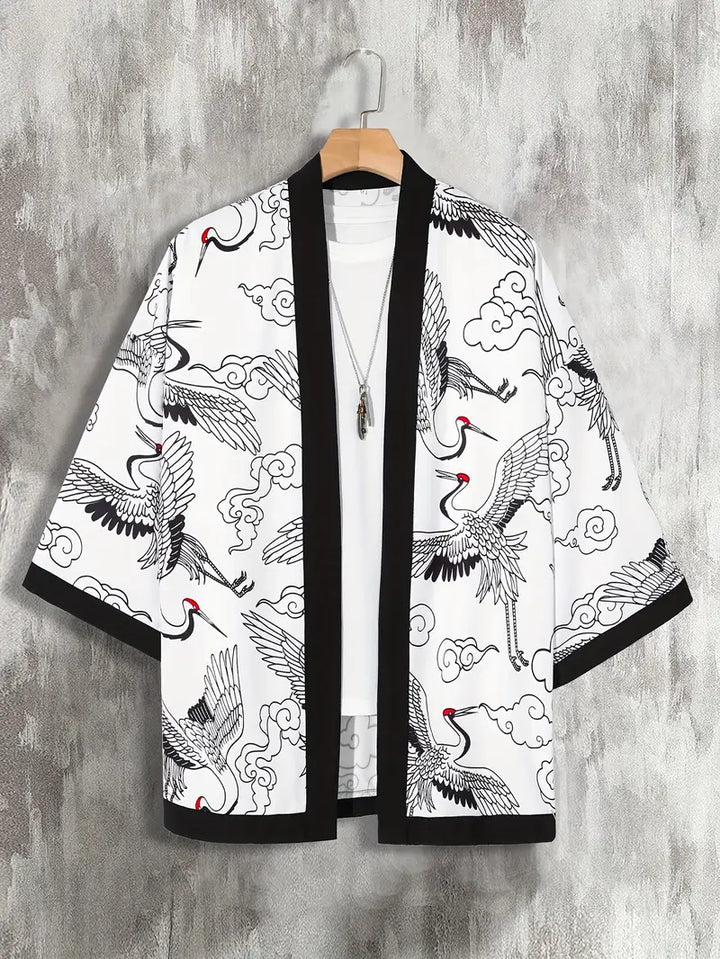 Aki | Men's 3/4 Sleeve Lightweight Kimono Cardigan