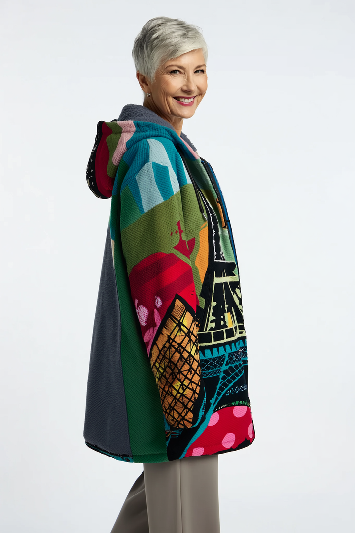 Meadow | Women's Oversized Cardigan with Artistic Inspiration