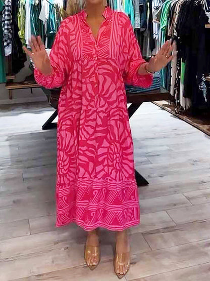 Mira | V-Neck Printed Dress (Almost Sold Out)