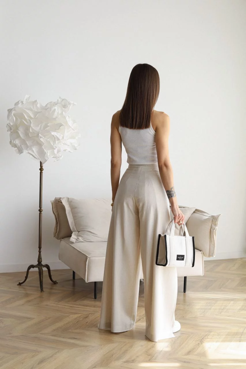 Marika™ - Wide Linen Trousers