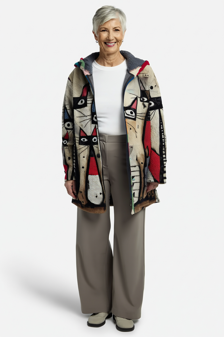 Zariah | Women's Oversized Cardigan with Artistic Inspiration
