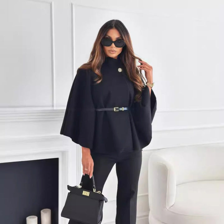 Mae | High Neck Belted Jacket