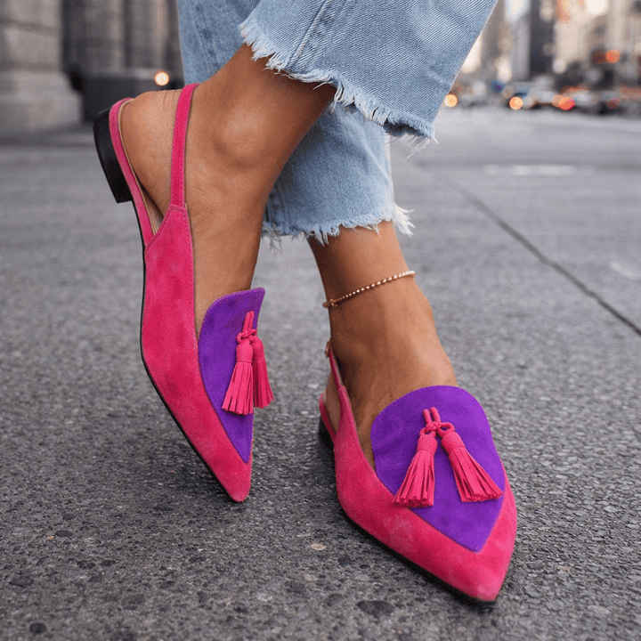 Tassel Accented Strappy Lorena Sandals