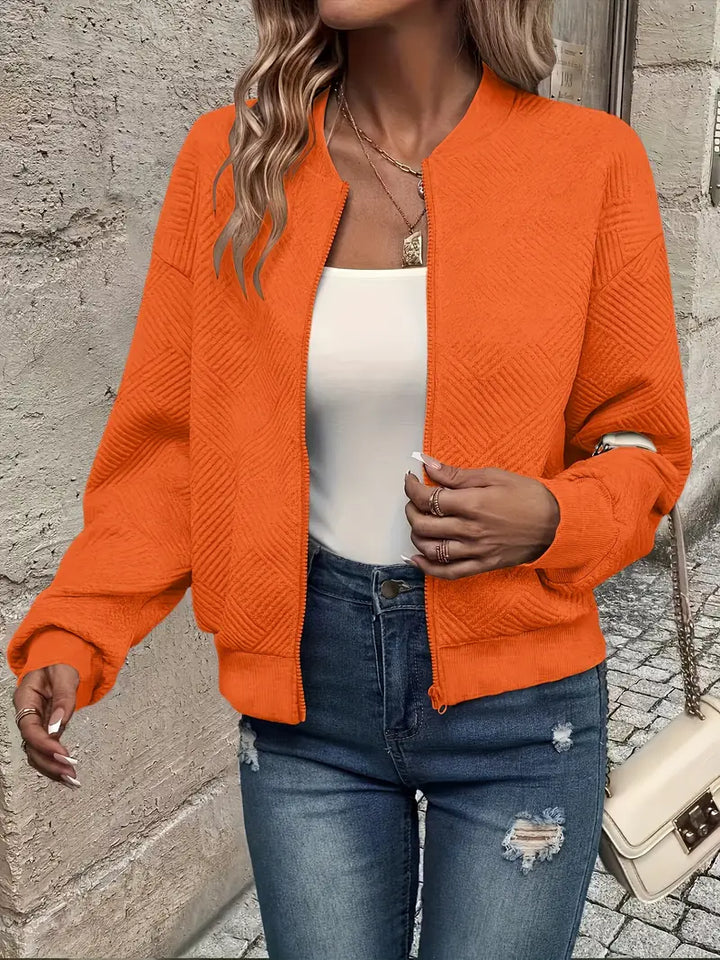 Isla | Women's Relaxed Lightweight Zip-Up Jacket with Zipper