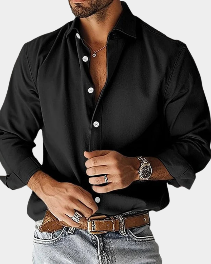 Tyson | Men's Long Sleeve Shirt with Buttons