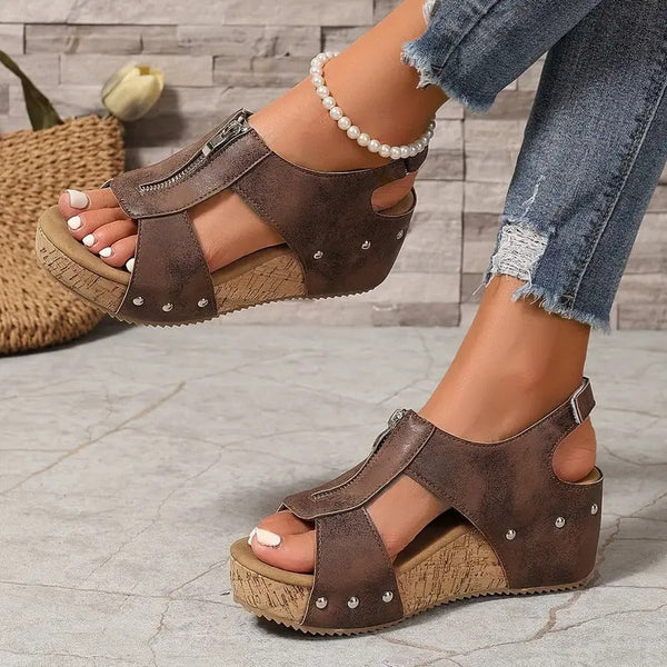 Camila™ - Stylish Retro Wedge Sandals